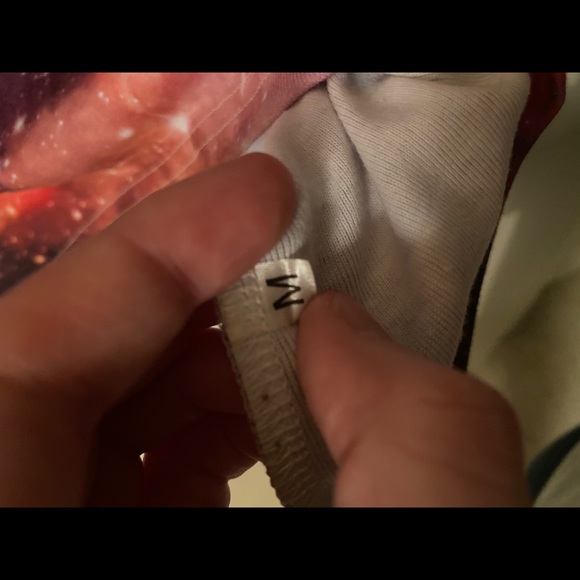 Galaxy High-Low Crop Top - Picture 3 of 3